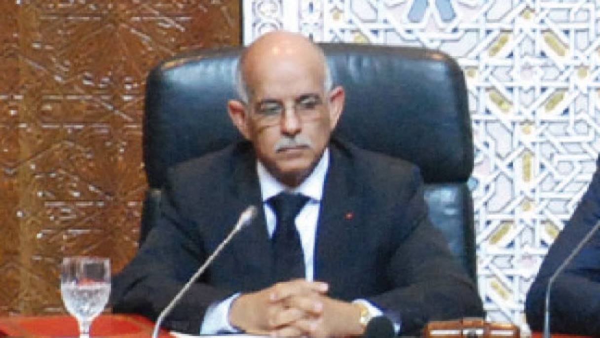 Mohamed Cheïkh Biadillah, ancien président de la Chambre des conseillers. 
