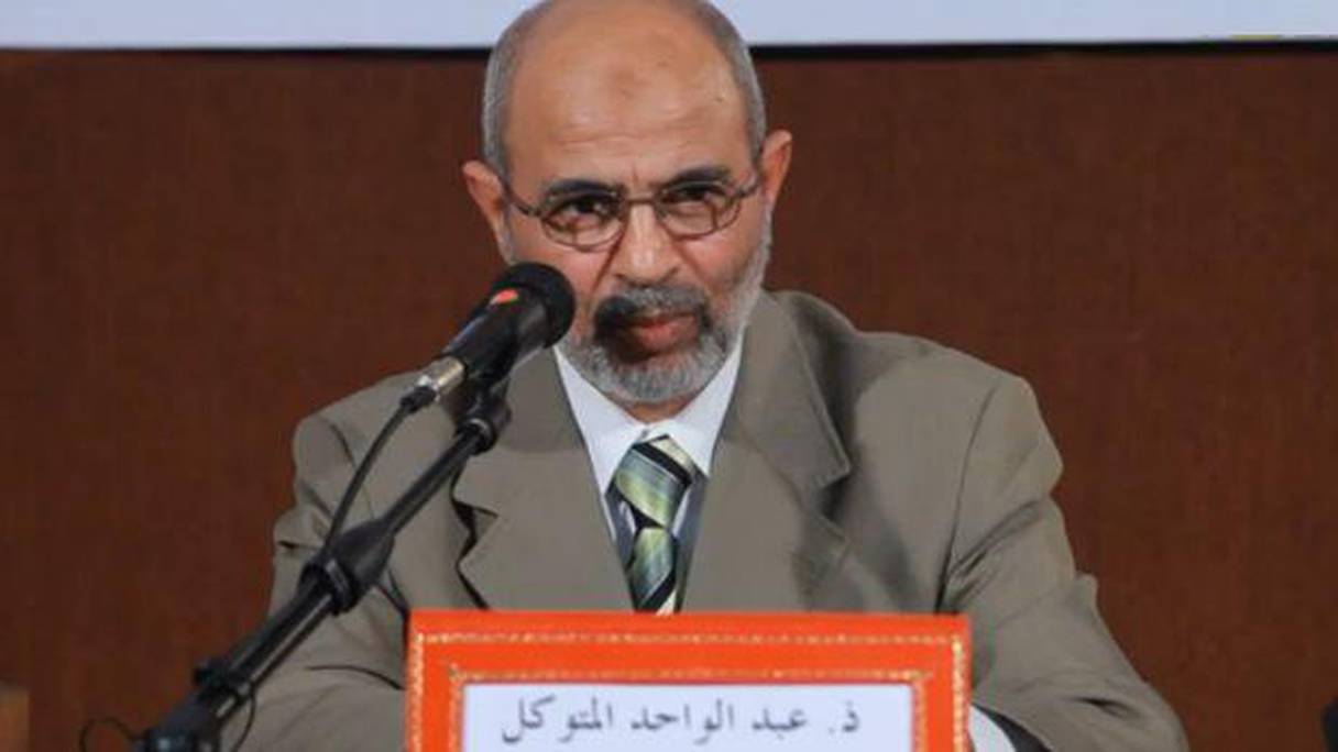 Abdelouahed Moutawakil, président du bureau politique d'Al Adl Wal Ihssane.
