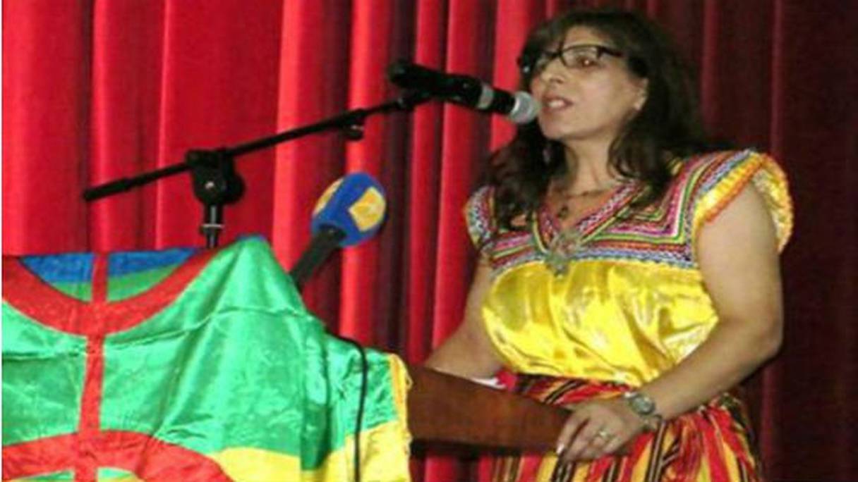 Kamira Nait-Sid, présidente du Congrès mondial amazigh.
