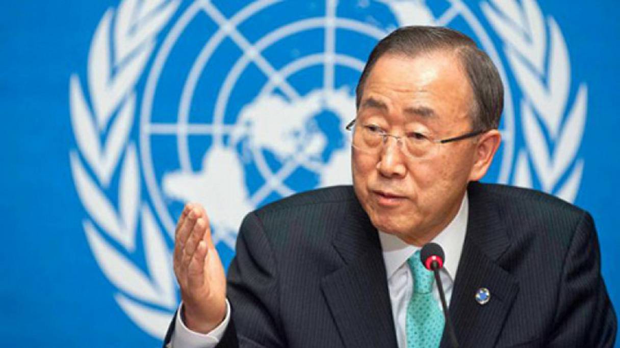 Ban Ki-Moon, sécretaire général de l'ONU.
